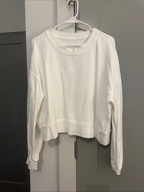 lululemon athletica Cream Boxy Crewneck Sweatshirt